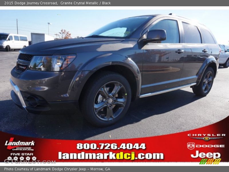 Granite Crystal Metallic / Black 2015 Dodge Journey Crossroad