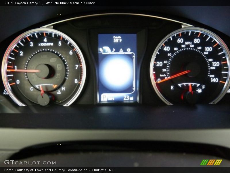 Attitude Black Metallic / Black 2015 Toyota Camry SE