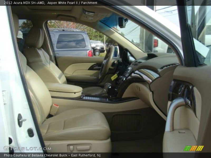 Aspen White Pearl II / Parchment 2012 Acura MDX SH-AWD
