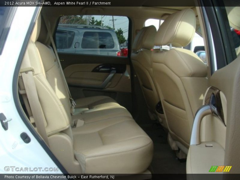 Aspen White Pearl II / Parchment 2012 Acura MDX SH-AWD