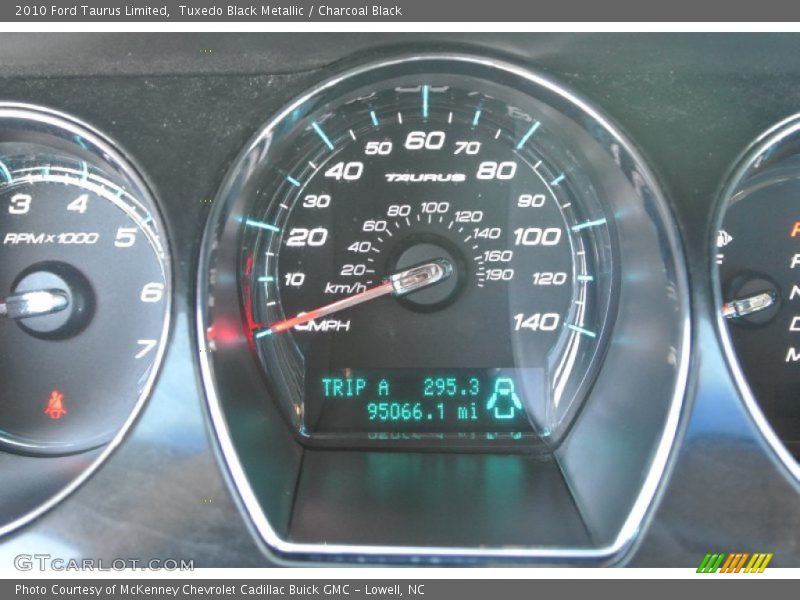 Tuxedo Black Metallic / Charcoal Black 2010 Ford Taurus Limited