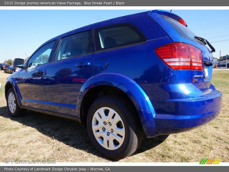Blue Streak Pearl / Black 2015 Dodge Journey American Value Package
