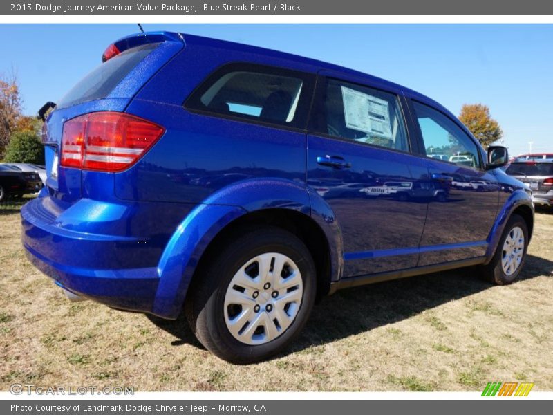 Blue Streak Pearl / Black 2015 Dodge Journey American Value Package