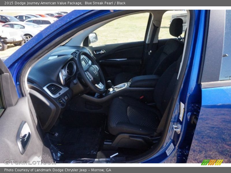 Blue Streak Pearl / Black 2015 Dodge Journey American Value Package