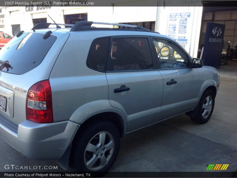 Platinum Metallic / Gray 2007 Hyundai Tucson GLS