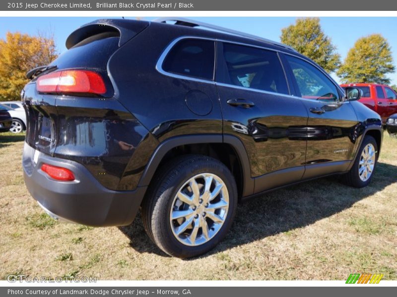 Brilliant Black Crystal Pearl / Black 2015 Jeep Cherokee Limited