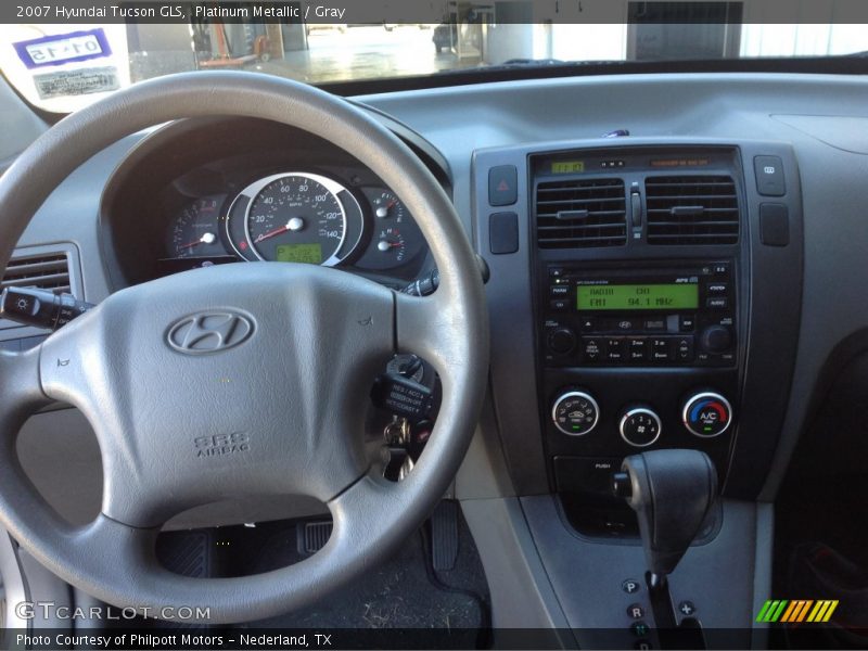 Platinum Metallic / Gray 2007 Hyundai Tucson GLS