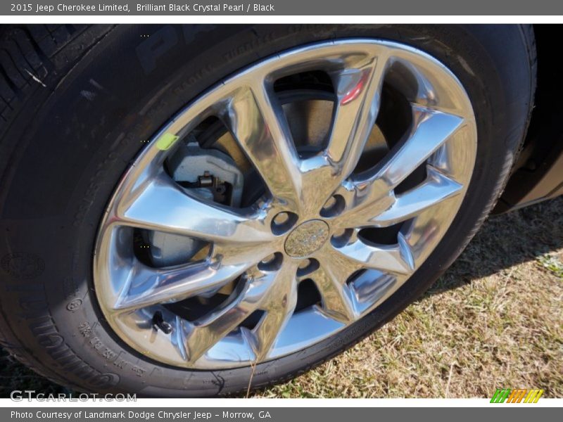 Brilliant Black Crystal Pearl / Black 2015 Jeep Cherokee Limited