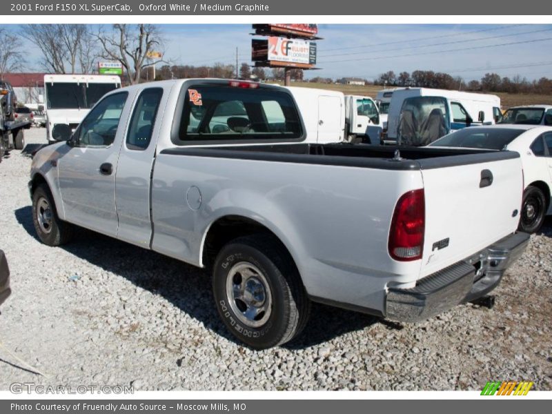Oxford White / Medium Graphite 2001 Ford F150 XL SuperCab