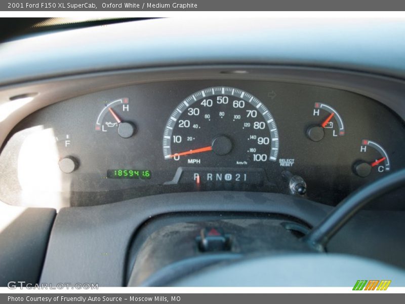 Oxford White / Medium Graphite 2001 Ford F150 XL SuperCab