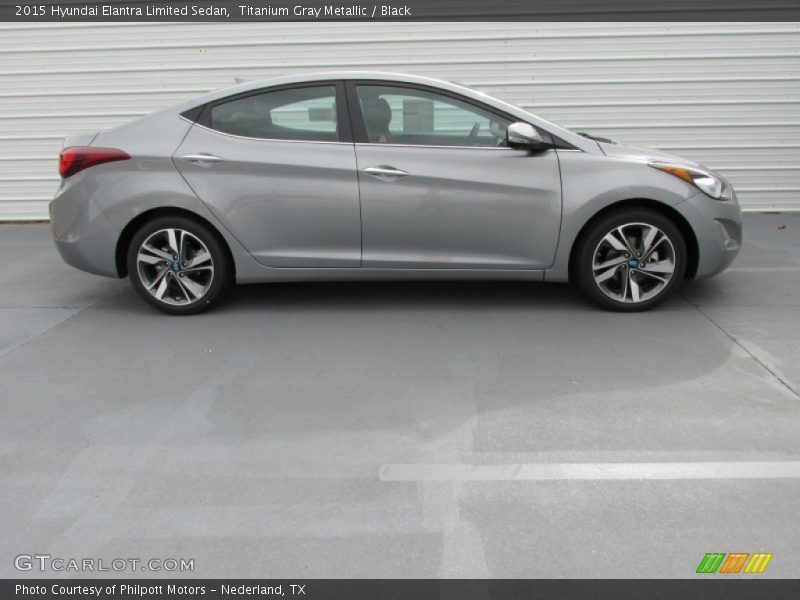 Titanium Gray Metallic / Black 2015 Hyundai Elantra Limited Sedan