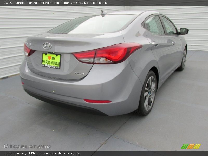 Titanium Gray Metallic / Black 2015 Hyundai Elantra Limited Sedan