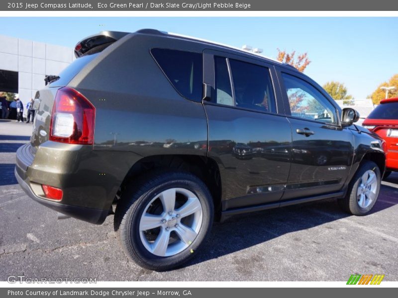 Eco Green Pearl / Dark Slate Gray/Light Pebble Beige 2015 Jeep Compass Latitude