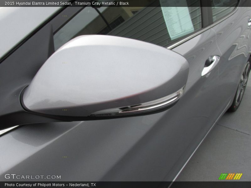 Titanium Gray Metallic / Black 2015 Hyundai Elantra Limited Sedan