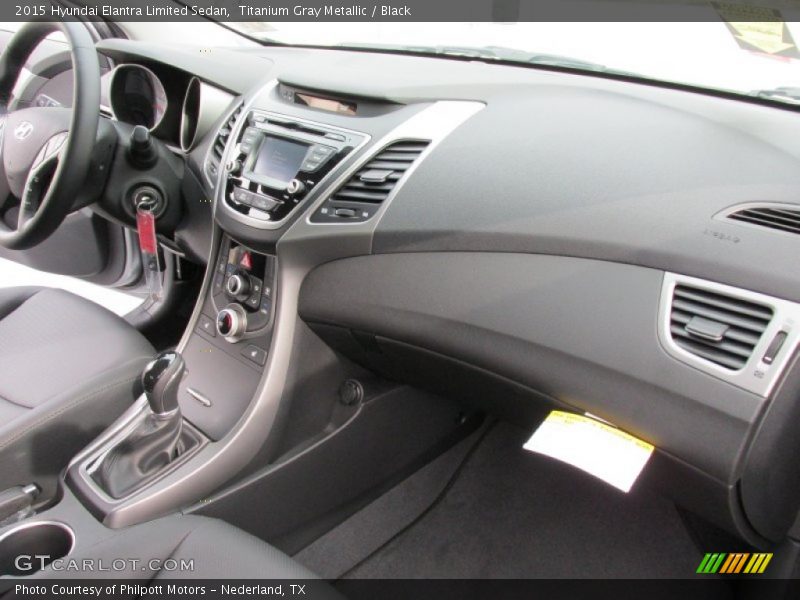 Titanium Gray Metallic / Black 2015 Hyundai Elantra Limited Sedan