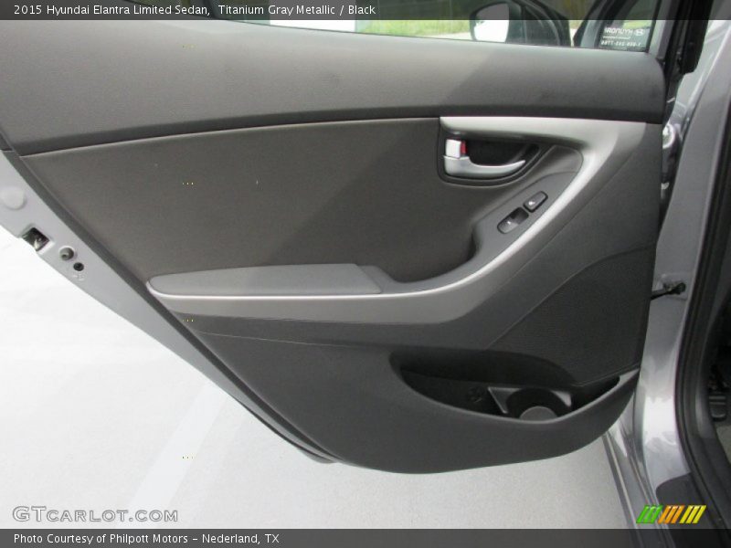Titanium Gray Metallic / Black 2015 Hyundai Elantra Limited Sedan