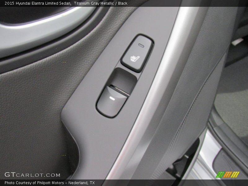 Titanium Gray Metallic / Black 2015 Hyundai Elantra Limited Sedan