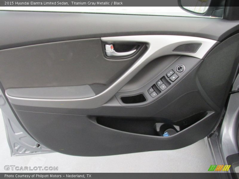 Titanium Gray Metallic / Black 2015 Hyundai Elantra Limited Sedan