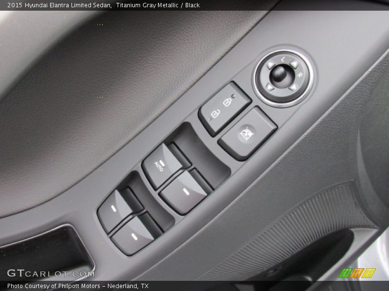 Titanium Gray Metallic / Black 2015 Hyundai Elantra Limited Sedan