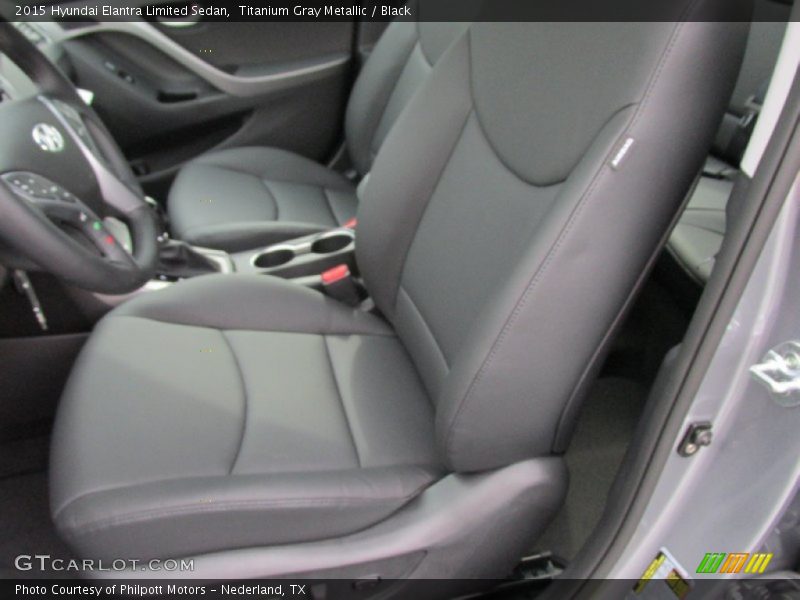 Titanium Gray Metallic / Black 2015 Hyundai Elantra Limited Sedan