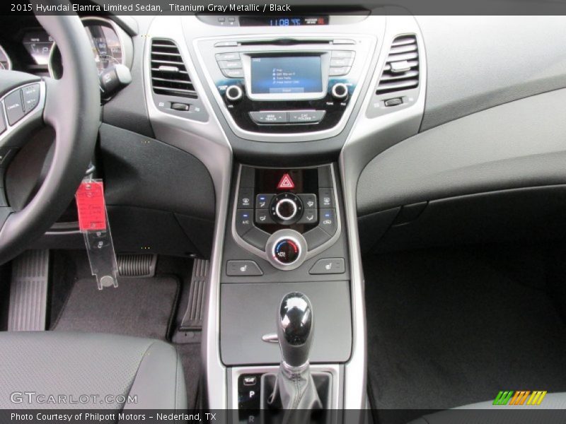 Titanium Gray Metallic / Black 2015 Hyundai Elantra Limited Sedan