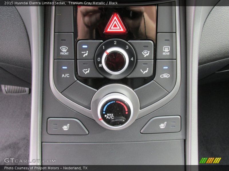 Titanium Gray Metallic / Black 2015 Hyundai Elantra Limited Sedan