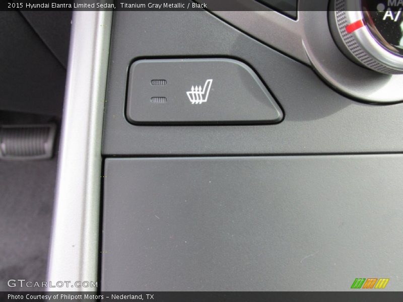 Titanium Gray Metallic / Black 2015 Hyundai Elantra Limited Sedan