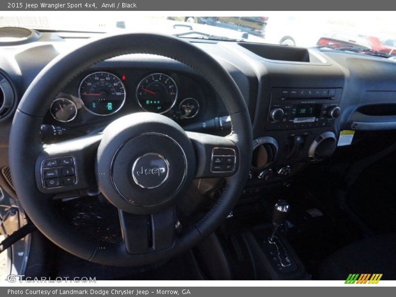 Anvil / Black 2015 Jeep Wrangler Sport 4x4