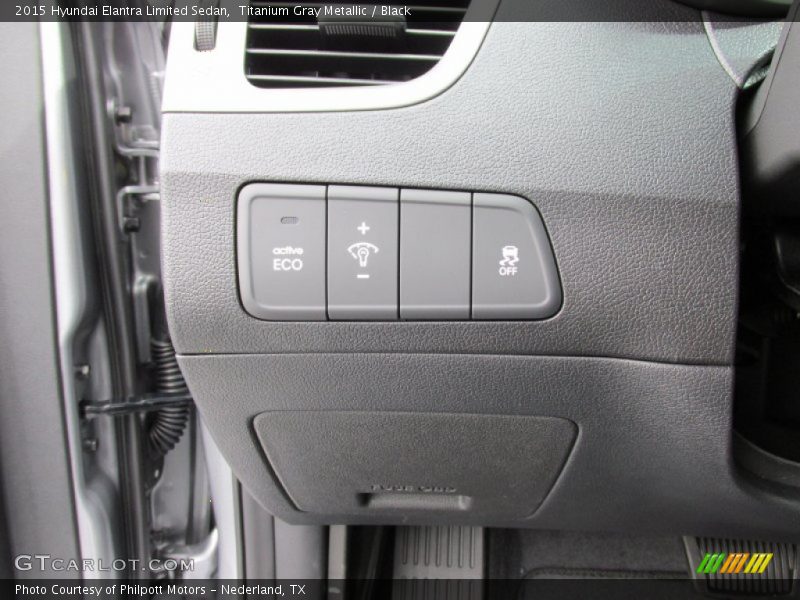 Titanium Gray Metallic / Black 2015 Hyundai Elantra Limited Sedan