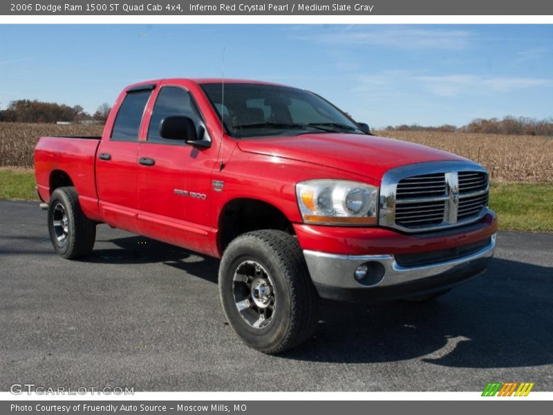 Inferno Red Crystal Pearl / Medium Slate Gray 2006 Dodge Ram 1500 ST Quad Cab 4x4