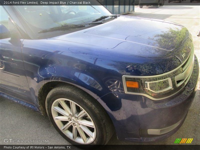 Deep Impact Blue / Charcoal Black 2014 Ford Flex Limited