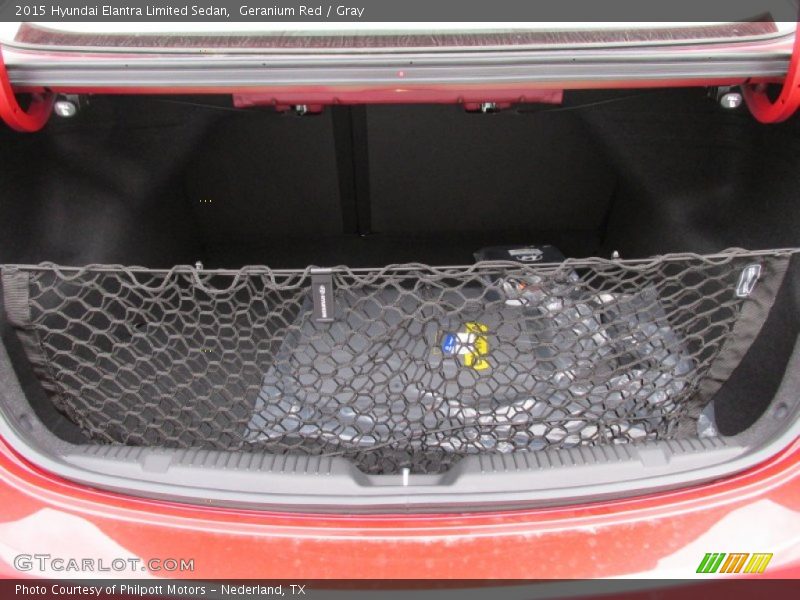 Geranium Red / Gray 2015 Hyundai Elantra Limited Sedan