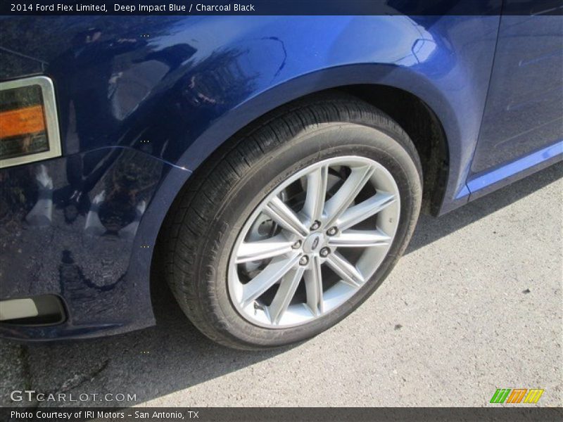 Deep Impact Blue / Charcoal Black 2014 Ford Flex Limited