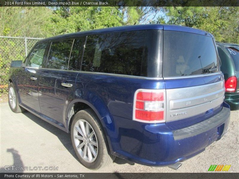 Deep Impact Blue / Charcoal Black 2014 Ford Flex Limited
