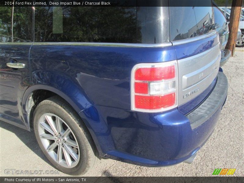 Deep Impact Blue / Charcoal Black 2014 Ford Flex Limited