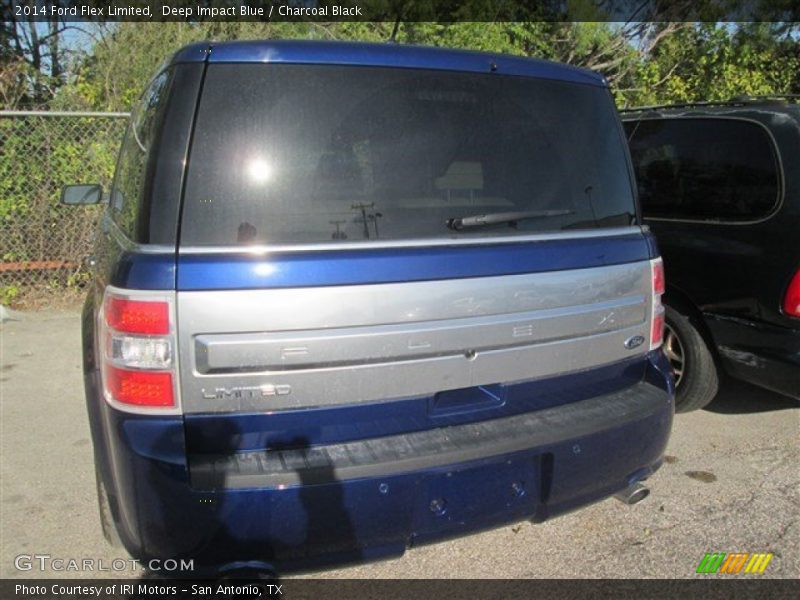 Deep Impact Blue / Charcoal Black 2014 Ford Flex Limited