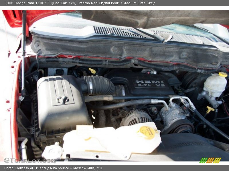 Inferno Red Crystal Pearl / Medium Slate Gray 2006 Dodge Ram 1500 ST Quad Cab 4x4
