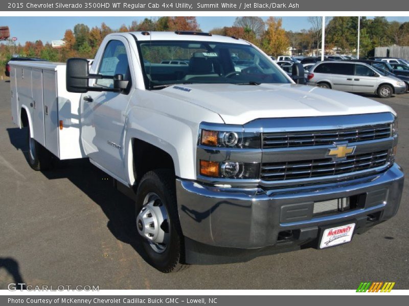 Summit White / Jet Black/Dark Ash 2015 Chevrolet Silverado 3500HD WT Regular Cab 4x4 Utility