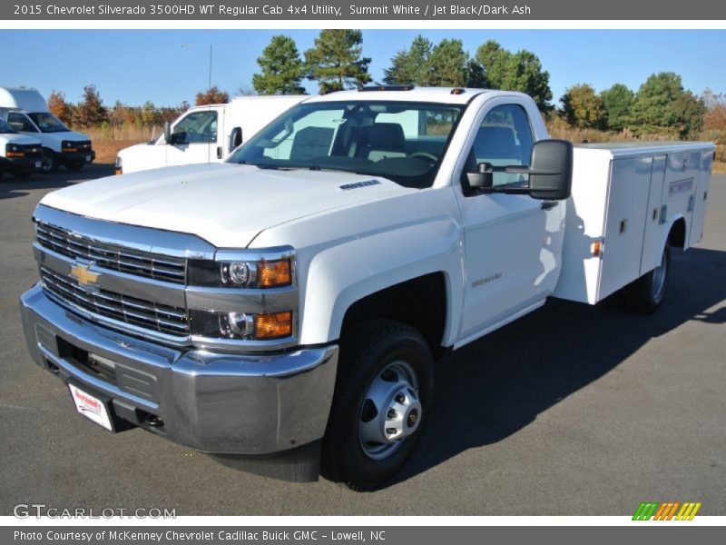 Summit White / Jet Black/Dark Ash 2015 Chevrolet Silverado 3500HD WT Regular Cab 4x4 Utility