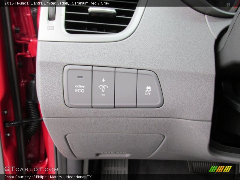 Geranium Red / Gray 2015 Hyundai Elantra Limited Sedan