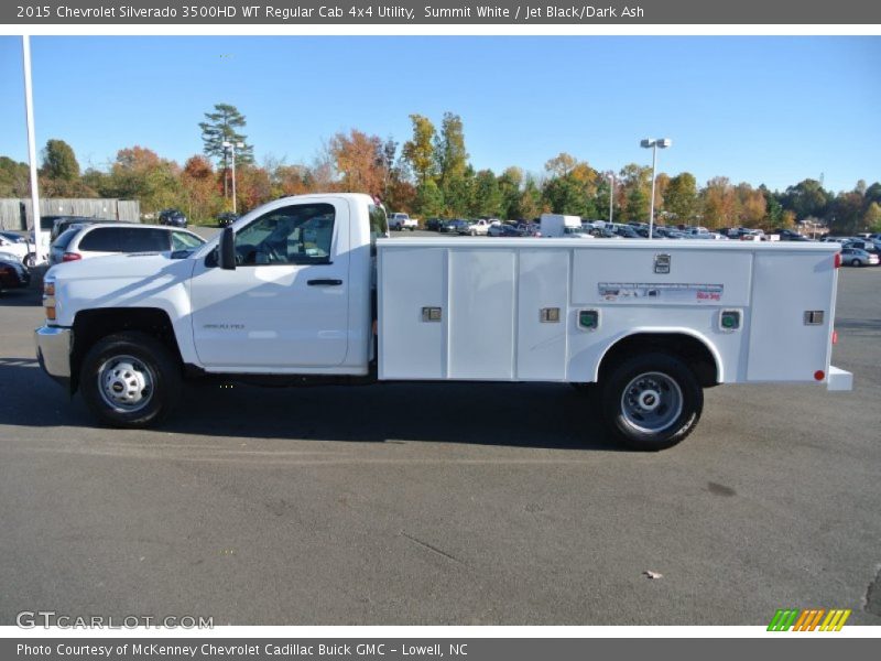 Summit White / Jet Black/Dark Ash 2015 Chevrolet Silverado 3500HD WT Regular Cab 4x4 Utility