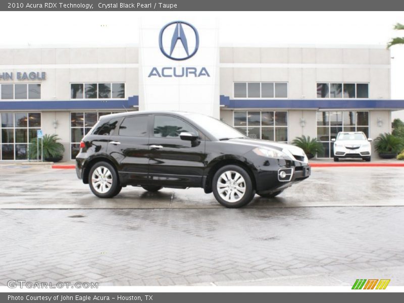 Crystal Black Pearl / Taupe 2010 Acura RDX Technology