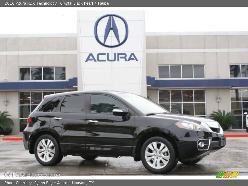 Crystal Black Pearl / Taupe 2010 Acura RDX Technology