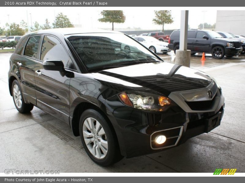 Crystal Black Pearl / Taupe 2010 Acura RDX Technology