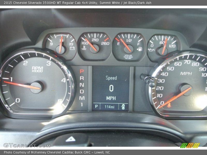 Summit White / Jet Black/Dark Ash 2015 Chevrolet Silverado 3500HD WT Regular Cab 4x4 Utility