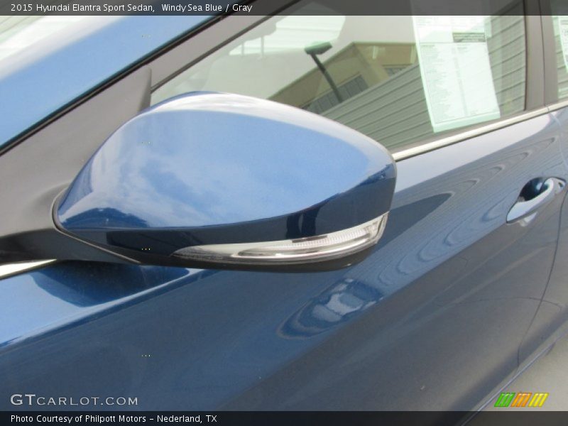 Windy Sea Blue / Gray 2015 Hyundai Elantra Sport Sedan