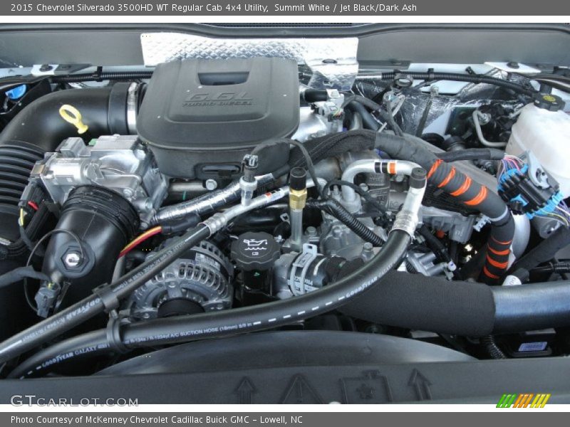  2015 Silverado 3500HD WT Regular Cab 4x4 Utility Engine - 6.6 Liter OHV 32-Valve Duramax Turbo-Diesel V8