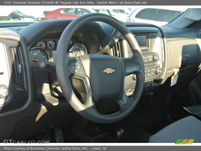 Summit White / Jet Black/Dark Ash 2015 Chevrolet Silverado 3500HD WT Regular Cab 4x4 Utility
