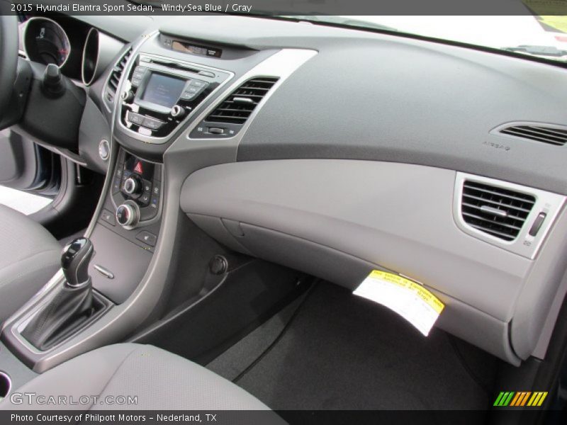 Windy Sea Blue / Gray 2015 Hyundai Elantra Sport Sedan