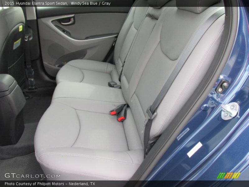Windy Sea Blue / Gray 2015 Hyundai Elantra Sport Sedan